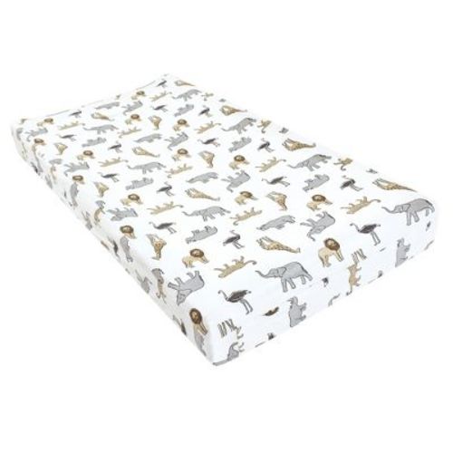 Hudson Baby Changing Pad Cover, Modern Safari, One Size