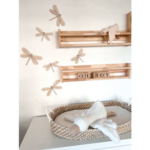 wooden dragonflies babyzimmer kidsroom nursery decor Children Room wooden wall decor