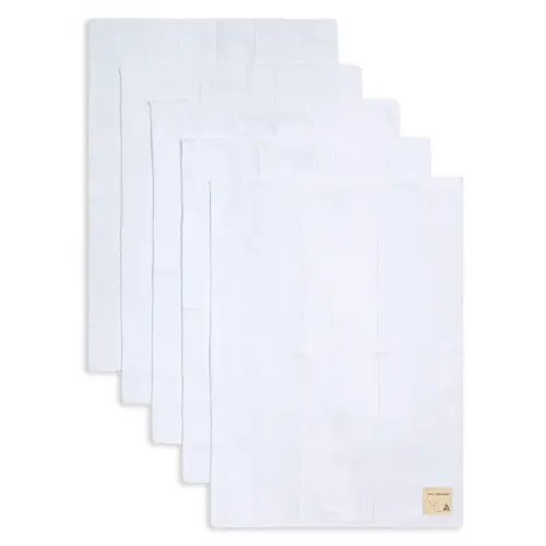 Burts Bees Baby Infant Burp Cloths, 100% Organic Cotton Extra Absorbent Soft Fabric Drool Cloths, 5-Pack Newborn Must-Have Essential Large Burping Cloths, One Size 17 x 11.75 Inches