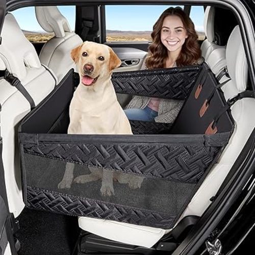 TKYZ Dog Car Seats for Large Medium Dogs Car Seat Cover,Puppy Pet Carseats(Black, Large Dog)