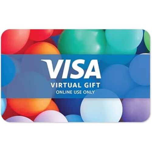 Visa Virtual $100 eGift Card (plus $5.95 Purchase Fee) - For Online Use Only
