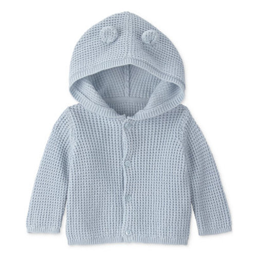 Baby Girls' and Baby Boys' Bear Ears Long-Sleeve Hooded Sweater