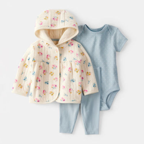 Carter's Baby Girls 3-pc. Pant Set