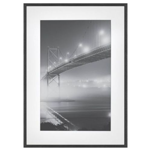 Thin Gallery Matted Photo Frame Black - Threshold™