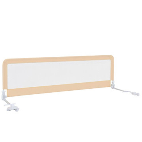 71 Inch Extra Long Swing Down Bed Guardrail with Safety Straps