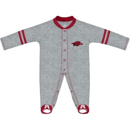 Creative Knitwear College Baby Infant Sports Shoe Footed Romper - Team Logo, Many Colors, Unisex, (0-9 Months)