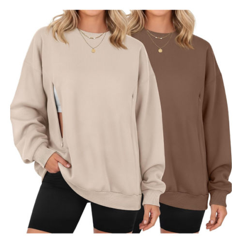 Locoowai 2 Pack Women's Oversize Nursing Sweatshirts