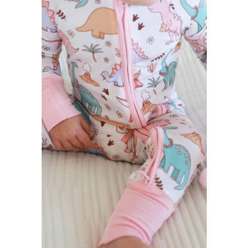 Dolly's Dinos Convertible Zip Romper
