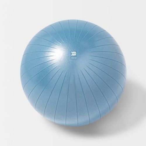 Stability Ball 55cm Blue - All In Motion™: PVC Exercise Equipment, 300lb Capacity