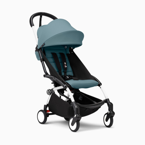 Stokke YOYO³ stroller from 6 months - White Frame/Aqua Color Pack