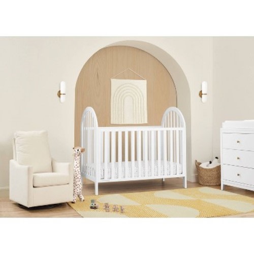 Delta Children Milano 4-in-1 Convertible Crib - Bianca White
