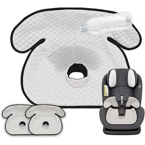 Cool-Touch Potty Training Car Seat Protector, 2 Pack – Feels Cooler & Less Stuffy Than Regular Pads, Waterproof Non-Slip Toddler Piddle Pad, Machine Washable for Car Seats, Strollers & High Chairs