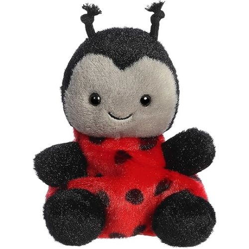 Aurora® Adorable Palm Pals™ Lil Spots Ladybug™ Stuffed Animal - Fun Collectible Plush for Kids and Adult Collectors - Perfect for Decorating Rooms and Birthday Gifts - Red 4.5 Inches