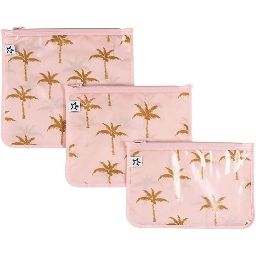 Tiny Twinkle Mess-Proof Travel Bags | TSA Airline Compliant, Zipper Closure, Clear Front Pouch, Diaper Bag Packing, Toiletry or Makeup Cosmetics Organizer
