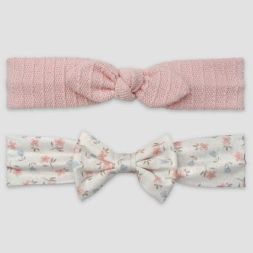 Carter's Just One You® Baby Girls' 2pk Floral Headwrap - Pink Newborn