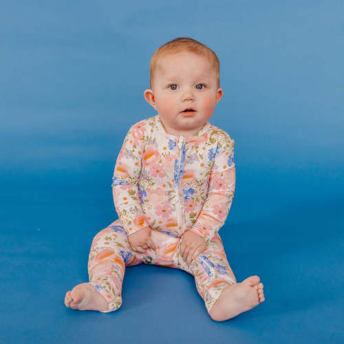 Bamboo Convertible Zip-Up Footie Pajama - Penelope