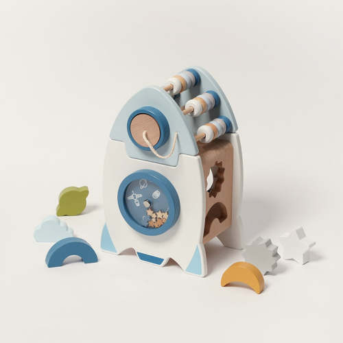 Montessori Learning Rocket - 7 Activities in 1 Toy!