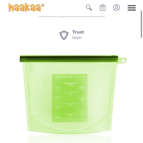 Haakaa Silicone Zip Lock Reusable Bag | Haakaa USA