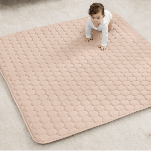 Play Mat with Non-Slip Bottom in Blush – Comfy Cubs