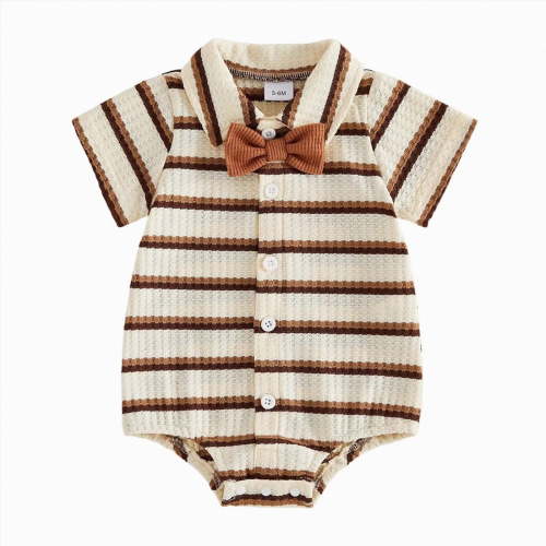 Kogui Baby Clothes Baby Bodysuit Cute Outfit for Children 0 3 6 9 12 18 24 Months (Brown,6-9 Months)