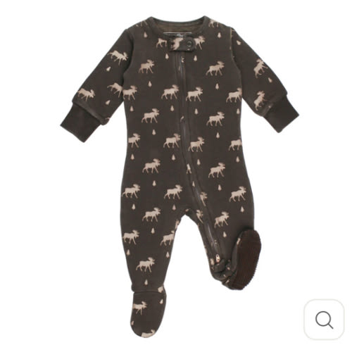 Bark Moose | Organic Cozy Zipper Footie – L'ovedbaby
