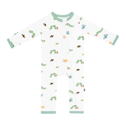 KYTE BABY Unisex Rayon Made From Bamboo Zippered Rompers 0-24 Months