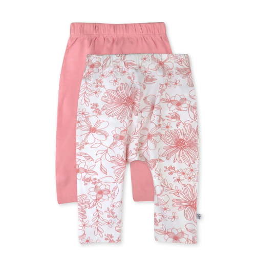 Honest Baby Clothing Organic Cotton Boy/Girl Footless Harem Pants, Newborn to 24m, 2-Pack