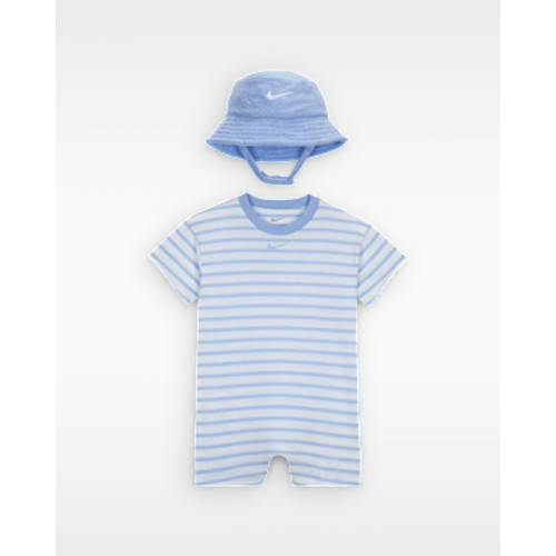 Nike Baby Short Sleeve Romper with Bucket Hat. Nike.com