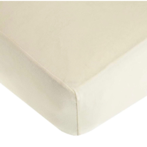 American Baby Company 100% Natural Cotton Fitted Crib Sheet 52" x 28" - Soft, Breathable, Hypoallergenic & Gentle Toddler Bed Sheet, Ecru, Neutral for Boys & Girls
