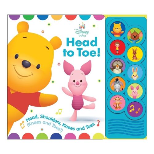 Disney Baby Winnie the Pooh - Head to Toe! Listen and Learn 10-Button Sound Board Book