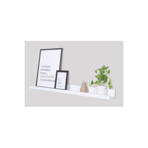 1m Large White Picture Rail
