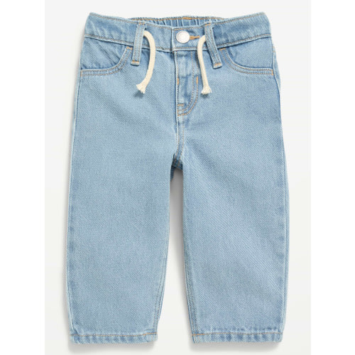Drawstring Barrel-Leg Jeans for Baby