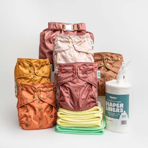 Serene Sunrise 5 Pack New Parent Starter Bundle – Kinder Cloth Diaper Co.