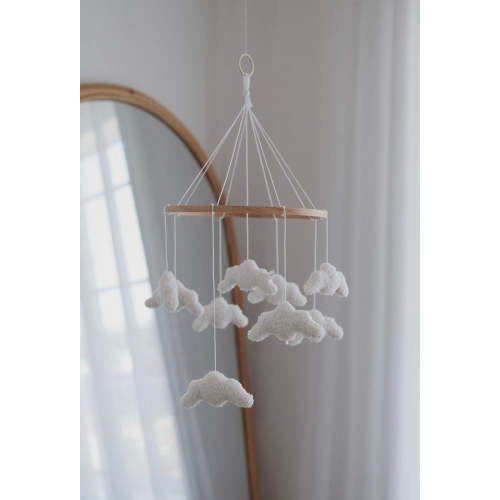 Boucle Clouds Hanging Mobile