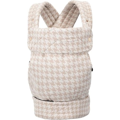 Baby Carrier for Newborns to Toddlers, Houndstooth Adjustable Soft Cotton Linen Carrier, 4-in -1 Lightweight Front and Back Ergonomic Baby Holder Carrier