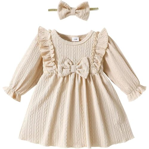 Mioglrie Baby Girl Dress Toddler Girls' Dresses 3 6 9 12 18 24 Months 2t 3t Girls Clothes Fall Winter Outfits