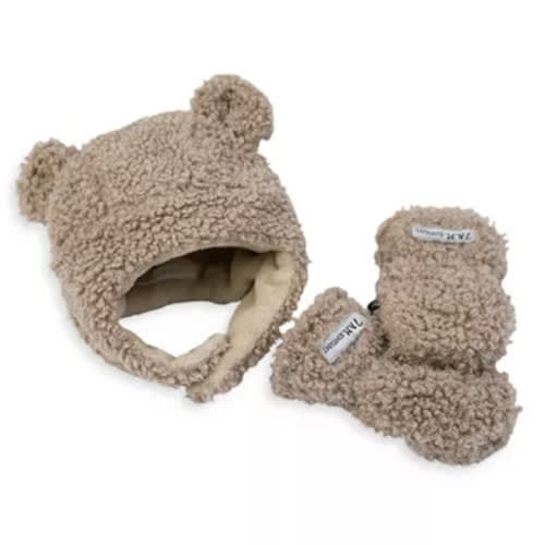 Unisex Le Cub Teddy Mitten & Hat Set - Baby