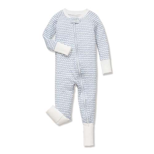 Baby's Pima Peekaboo Romper in La Mer