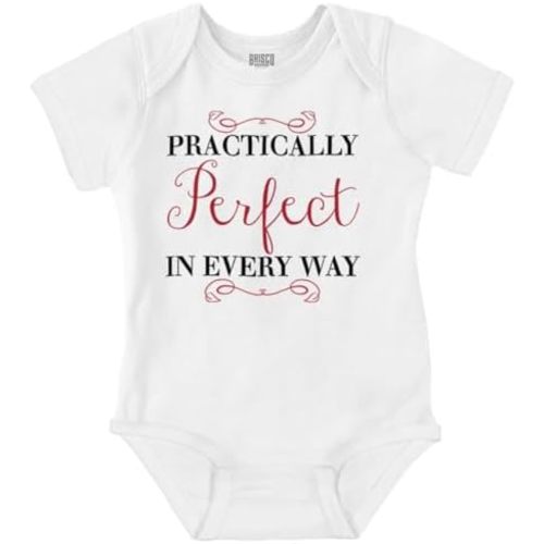 Brisco Brands Practically Perfect In Every Way Baby Bodysuit Jumper Girls
