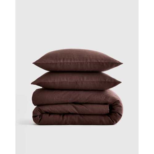 Linen Duvet Cover Set | Quince in Espresso