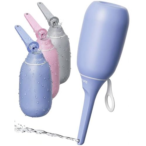 High Pressure Portable Bidet for Travel,Foldable Flip-Top Peri Bottle with Hook Ring,Handheld Bidet Sprayer for Personal Hygiene,BPA-Free,400ML Personal Toilet for Women Men Baby Cleaning(Purple)