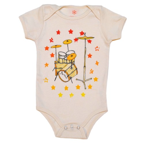 Drums - Baby Organic Onesie
