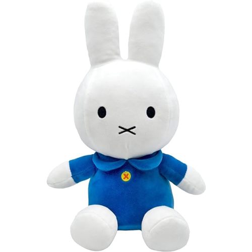 Kids Preferred Miffy Plush Toy, 8 Inch Sitting Dutch Bunny Plush from Dick Bruna, Soft Boa Rabbit Bunny Stuffed Animal Plushie Doll for Girls and Boys
