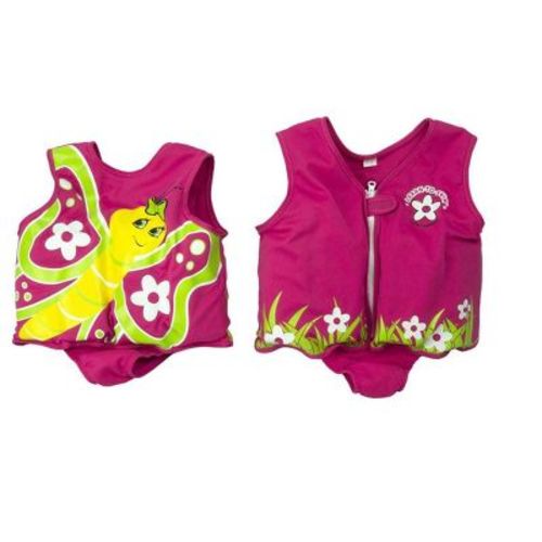 Poolmaster Toddler's Butterfly with Flowers Foam Swim Vest - Pink - L