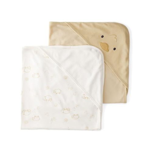 Carter's Baby Hooded Towel (2-pk Yellow/Ivory)