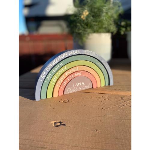 Affirmations Wooden Rainbow