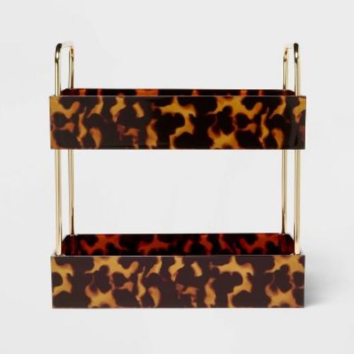 Leopard Print Tiered Tray - Threshold™