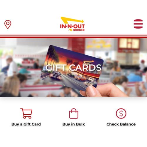 Gift Cards - In-N-Out Burger