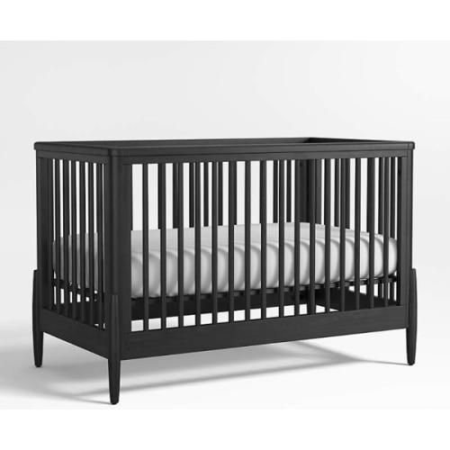Bodie Black Wood Convertible Crib