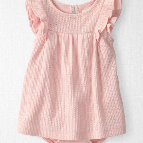 Baby Girl Pointelle Bodysuit Dress Made with Organic Cotton | Carter’s Oshkosh Canada